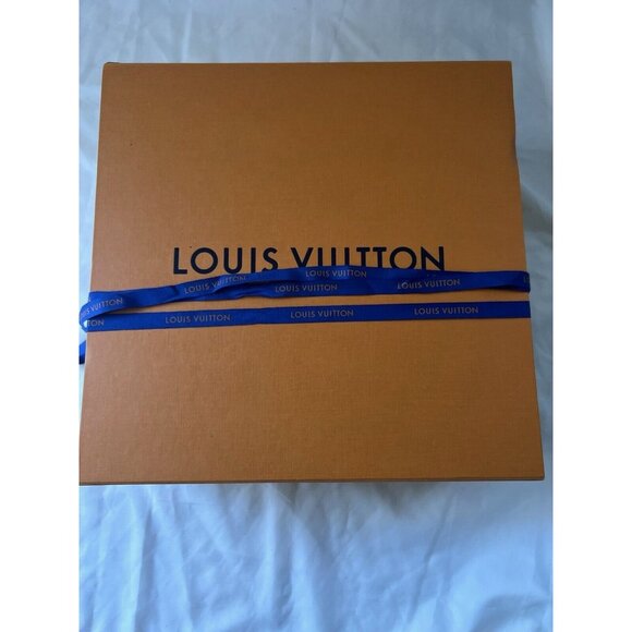 Louis Vuitton Empty Gift Box Orange Brown 13.5" x 14" x 5.5" - Picture 12 of 12